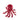 Red plush octopus toy on a white background