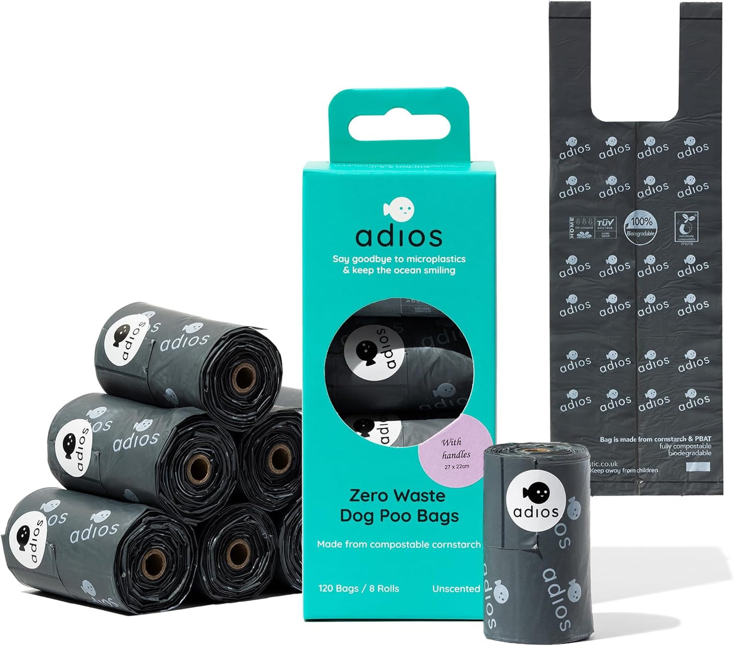 Adios Compostable Dog Poo Bags