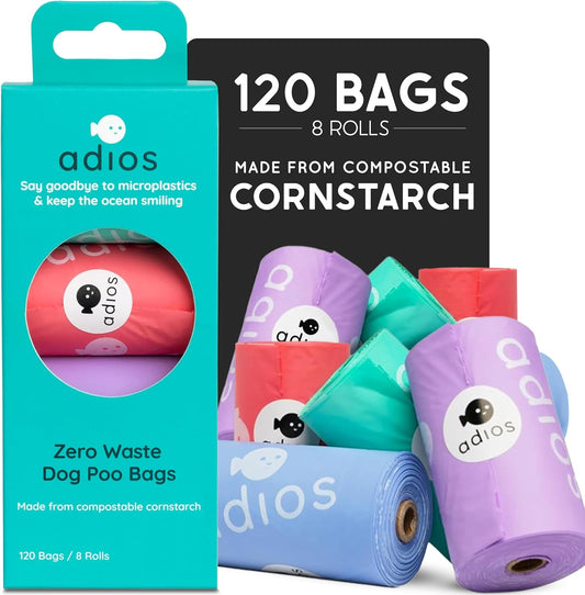 Adios Compostable Dog Poo Bags