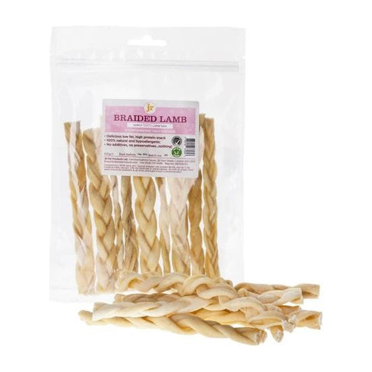 J R Pet Products - Braided Lamb 100g
