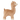 A plush alpaca toy in light brown with cream-colored feet, muzzle, and inner ears, shown standing against a plain white background.