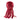 A plush octopus toy in a deep burgundy red color, featuring a cute embroidered smiley face and light pinkish-beige tentacles, set against a plain white background.