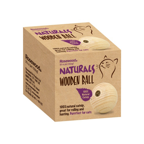Naturals for Cat Catnip Wooden Ball