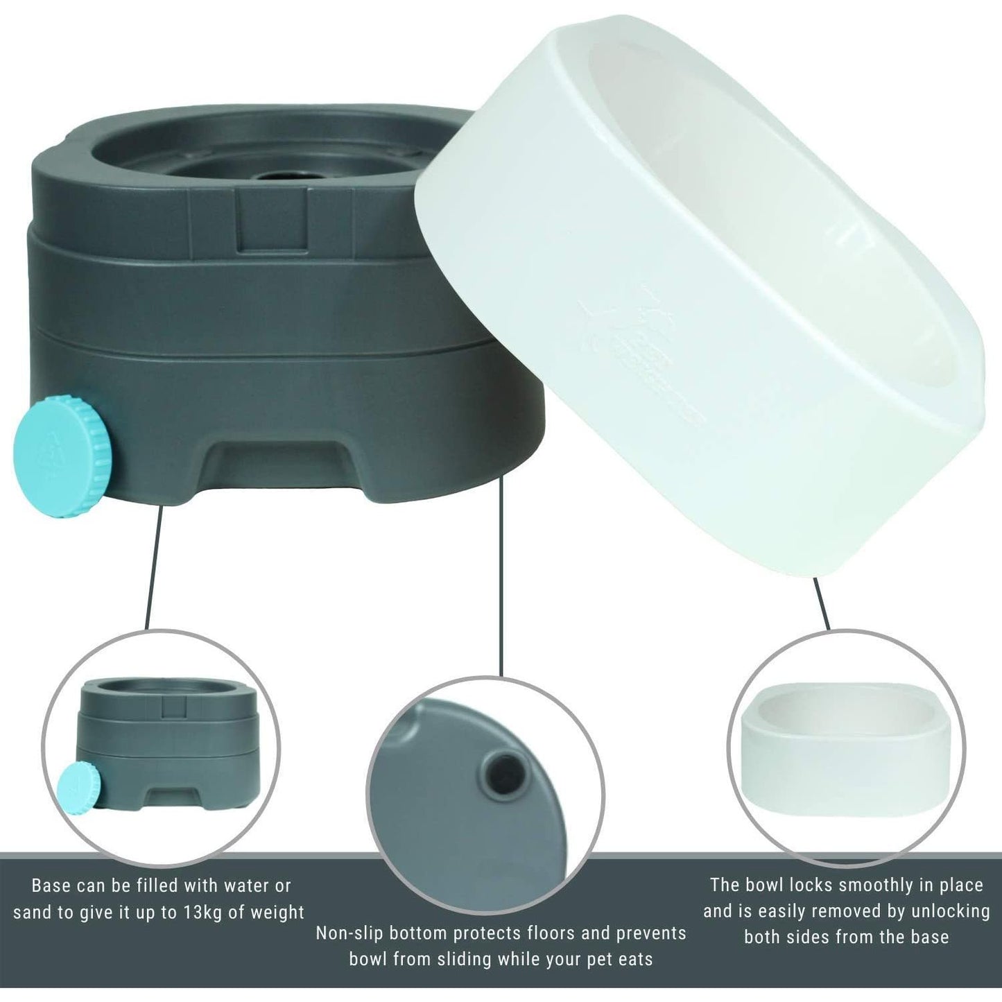 PetWeighter Elevated Dog Bowl
